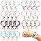UMEELR 28 Packs Unicorn Valentines Day Cards with Rainbow Bracelets for Kids Classroom Prizes, Valentine's Party Favors Toys for Girls and Valentine School Exchange Gifts Greeting Cards